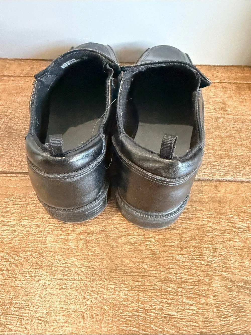 wonder nation size 2 Black Slip-On Dress Shoes for Kids